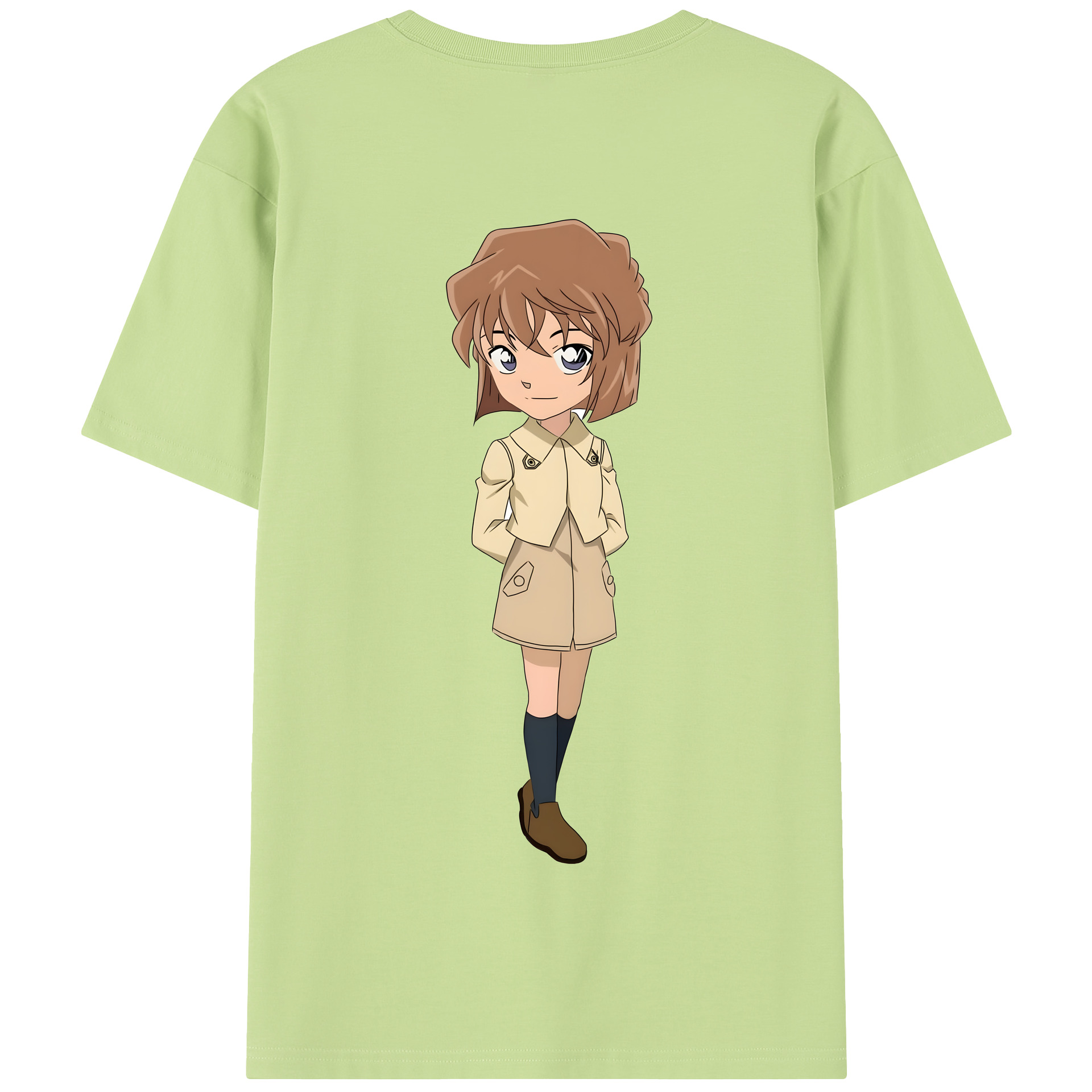 （画像用） 名探偵コナン 灰原 哀 はいばら あい Detective Conan Anita Hailey、Vi Graythorn Haibara Ai 綿100％半袖Tシャツ（背面プリント）